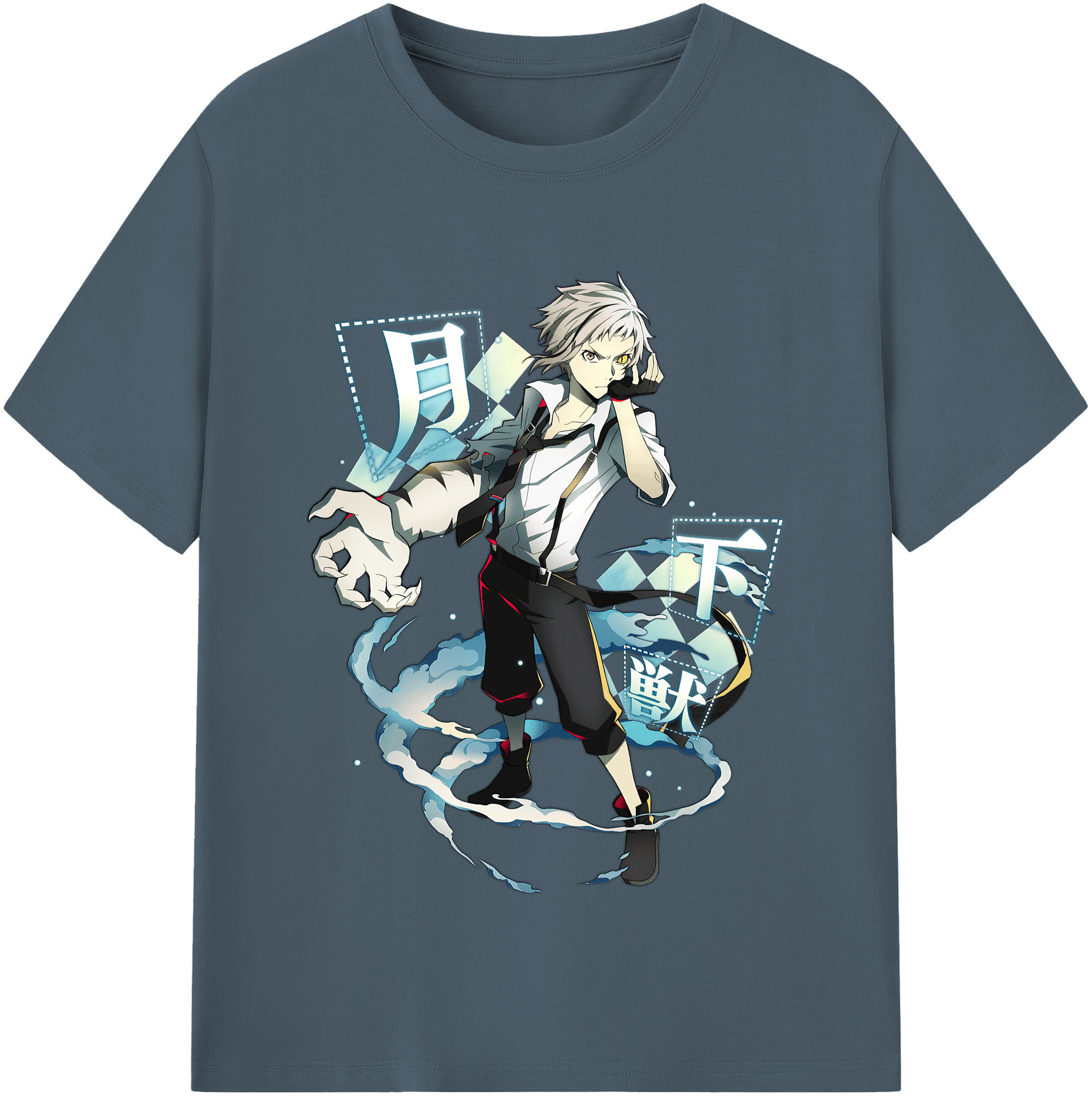 （画像用） 文豪ストレイドッグス Bungo Stray Dogs 綿100％半袖Tシャツ（フロントプリント）